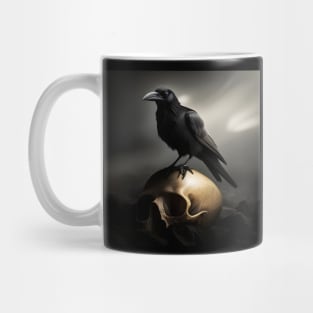 Crow On Skull Mug